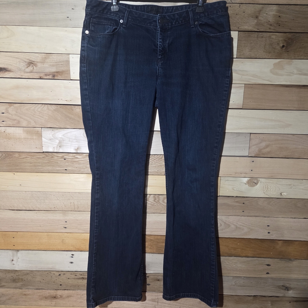 Simply Vera Vera Wang Bootcut Jeans Women Dark Wash Stretch Denim Size 14/16